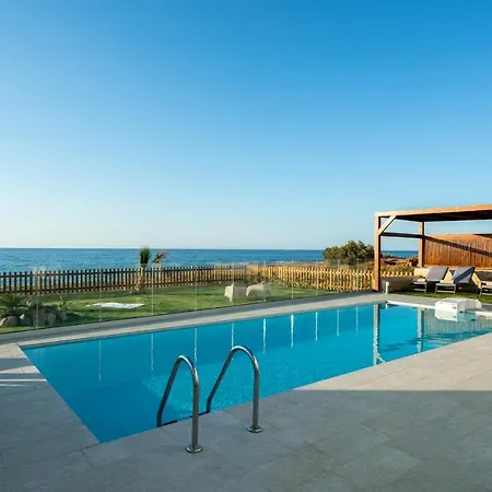 Beachfront Nymphes Aigli, Brand New With Pool, Children Area & Bbq Villa